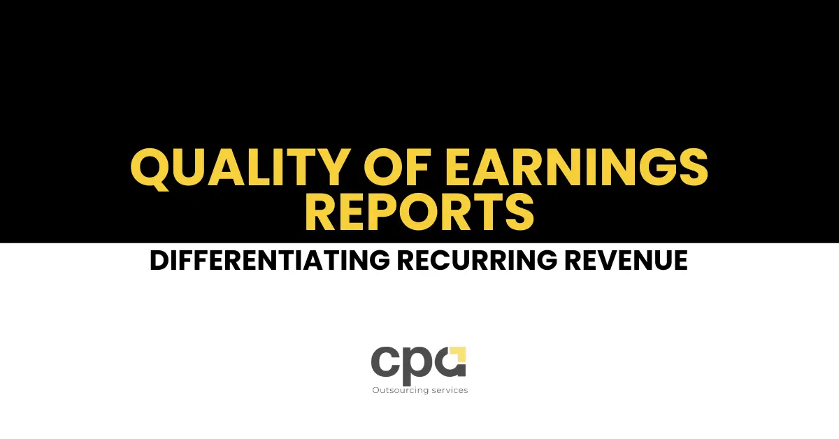 Quality of Earnings Reports